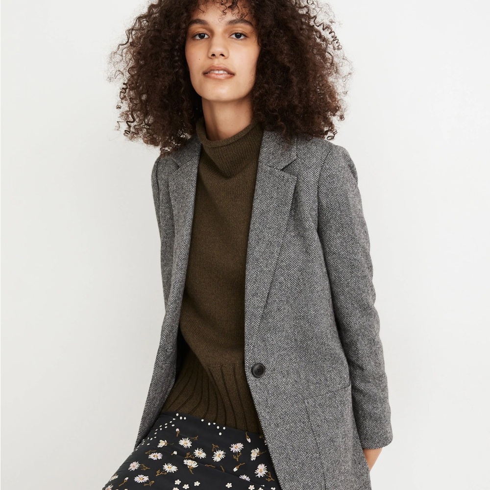 Madewell Larsen Blazer Herringbone XXS